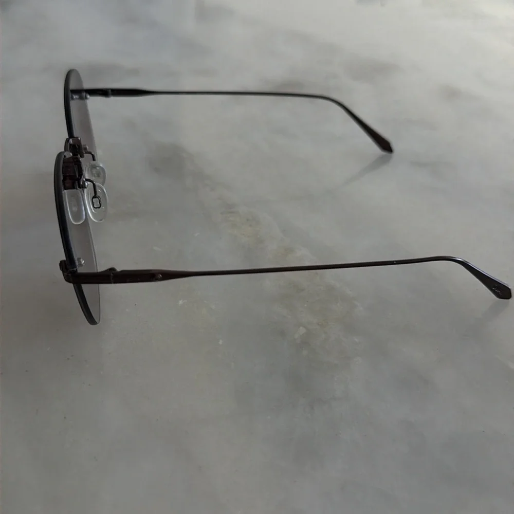 Quay black jezabell rimless aviator sunglasses